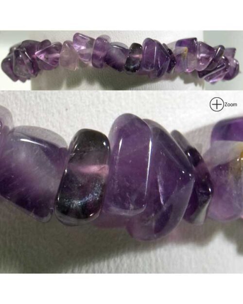 Gemstone Chip Bracelet - Amethyst
