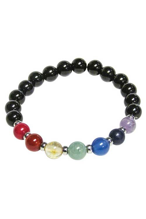 Chakra Round Gemstone Bracelet