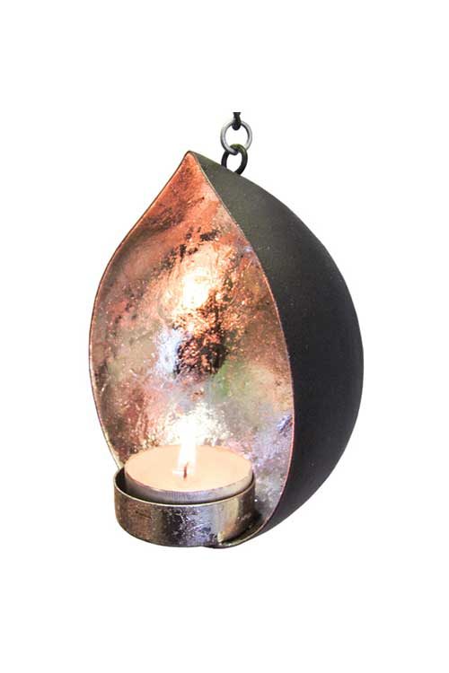 Teardrop Candle Holders - Silver Accent