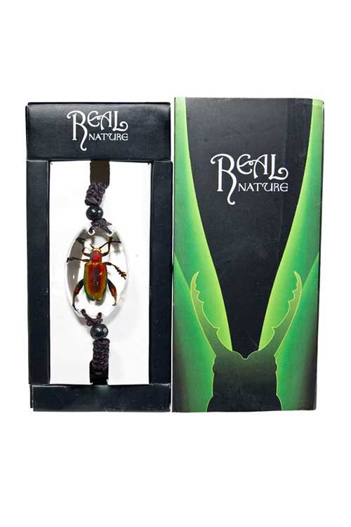 Insect Bracelet - Red Beetle