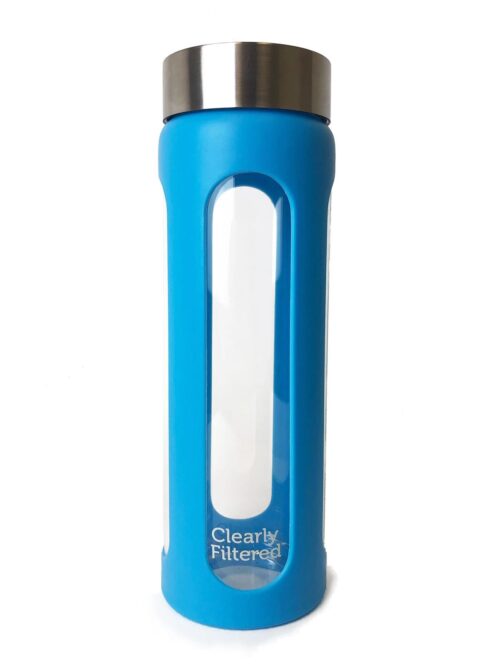 Clearly Filtered Glass Water Bottle