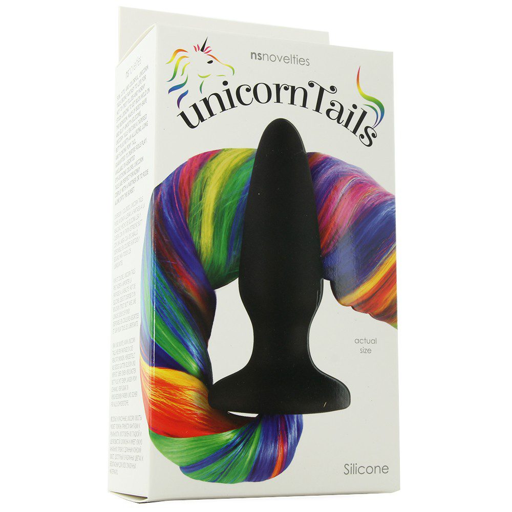 Unicorn Tails Silicone Butt Plug In Rainbow Canada
