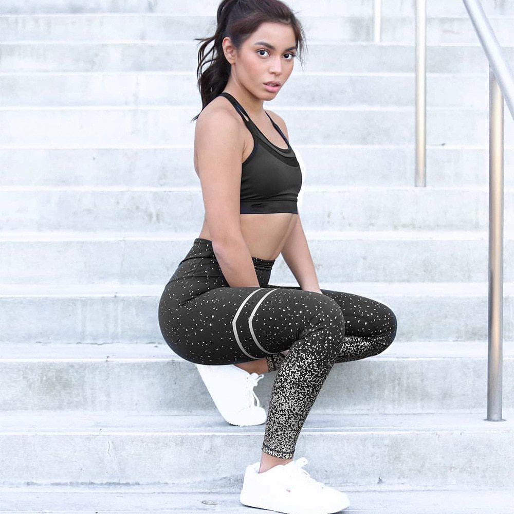 Shimmer Magic Leggings - Black/Silver 