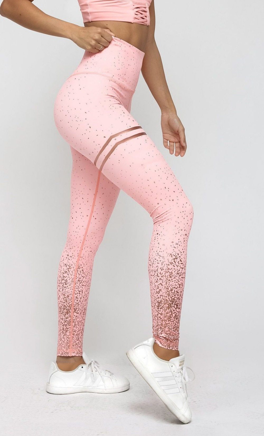 Shimmer Magic Leggings - Pink/Gold - Canada