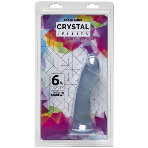 Crystal Jellies® Slim Dong 6.5″ Clear
