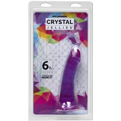 Crystal Jellies® Slim Dong 6.5″ Purple