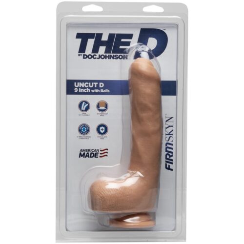 The D 9” with Balls Uncut D FirmSkin Vanilla