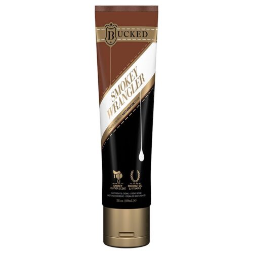 Bucked Smokey Wrangler Masturbation Cream 2 oz. Leather Scent