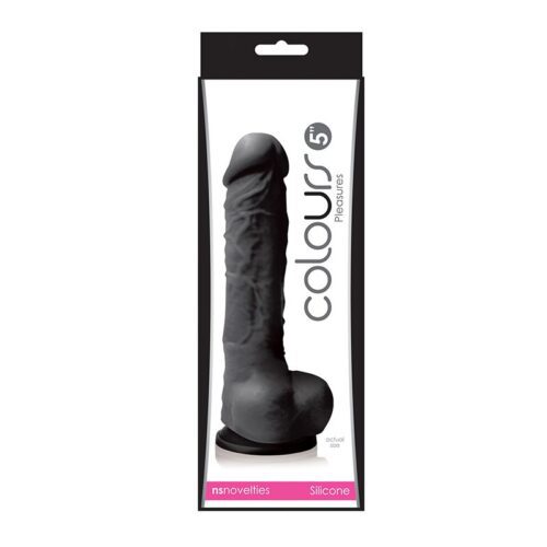 Colours Pleasures 5″ Dildo Black