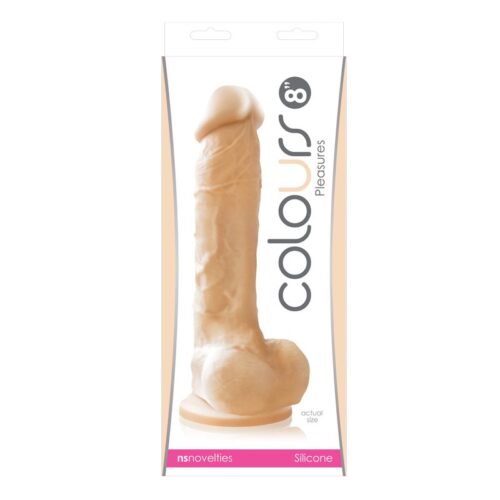 Colours Pleasures 8″ Dildo Beige
