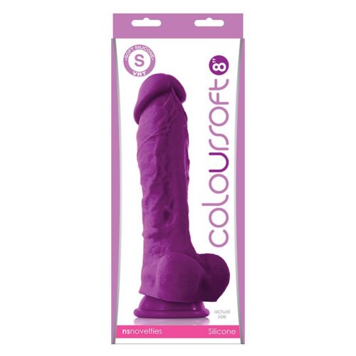 ColourSoft 8″ Soft Dildo Purple