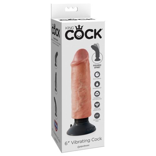King Cock 6” Vibrating Cock