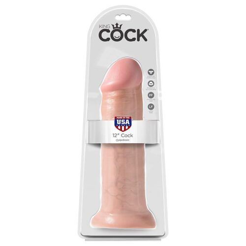 King Cock 12” Cock Beige