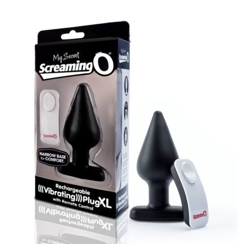 My Secret Remote Vibrating XL Plug Black