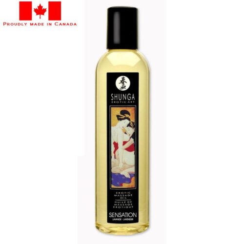 Shunga Erotic Massage Oil Sensation Lavender