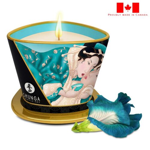 Shunga Caress By Candlelight Island Blossoms Massage Candle
