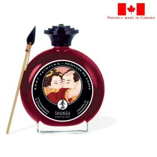 Shunga Edible Body Paint Champagne & Strawberries