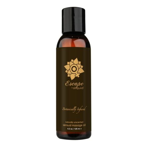 4.2 oz Sliquid Organics Massage Oil Escape Natural Unscented