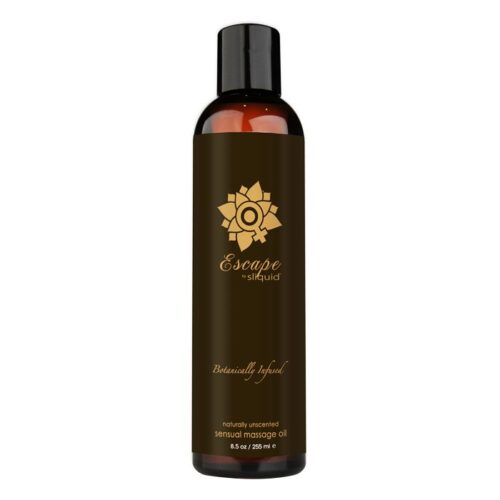 8.5 oz Sliquid Organics Massage Oil Escape Natural Unscented