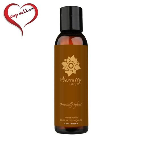 4.2 oz Sliquid Organics Massage Oil Serenity Tahitian Vanilla