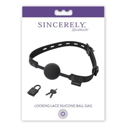 Sincerely Locking Lace Ball Silicone Gag