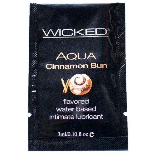 3 ml Flavored Lube Sample Pack Cinnamon Bun