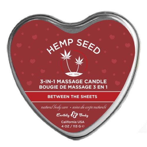 4.7 oz. Heart Tin Edible Massage Candle Between the Sheets