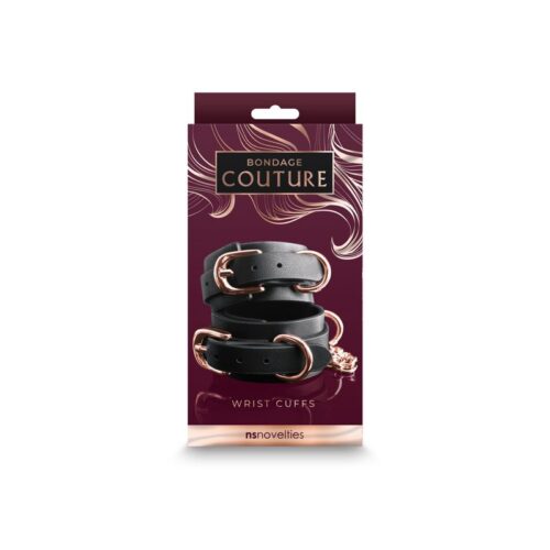 Bondage Couture Black Wrist Cuffs