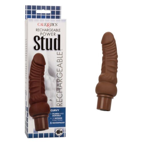 Curvy Rechargeable Power Stud Brown