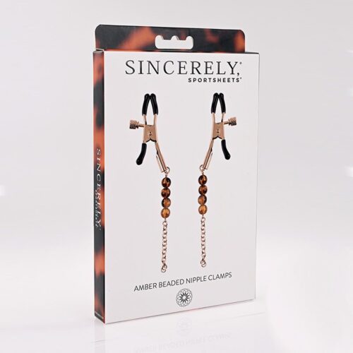 Sincerely Amber Beaded Nipple Jewelry