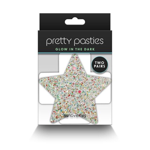 Pretty Pasties Star & Cross Glow (2 Pair)