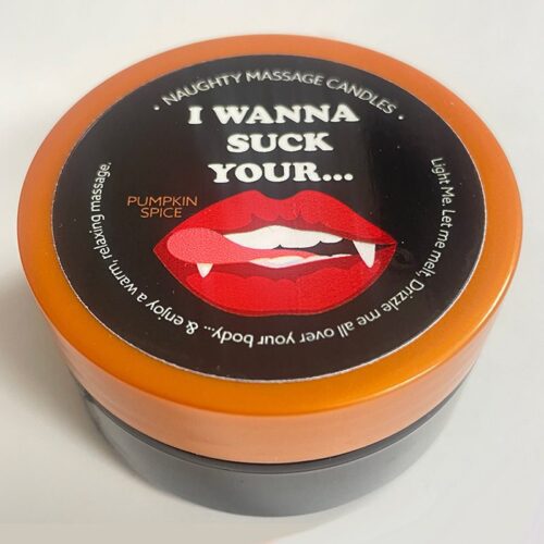 1.7 oz Massage Candle “I Wanna Suck” Pumkin Spice