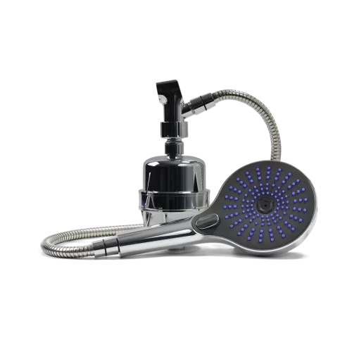 Chrome Antimicrobial Handheld Shower Head Filter