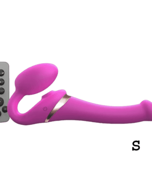MULTI ORGASM BENDABLE STRAP-ON - S - FUCHSIA