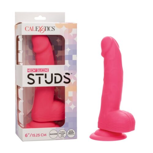 6″ Neon® Silicone Studs Pink
