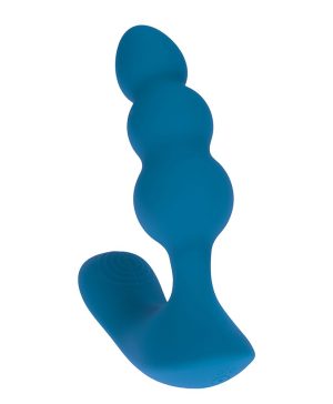 Alternative view of LevelZ Dual Motor Beaded Vibe Prostate Massager Teal