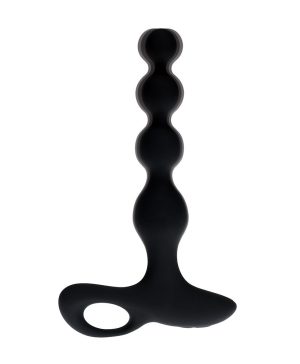 LevelZ Vibrating Beaded Anal Plug Black 5 LevelZ Vibrating Beaded Anal Plug Black 2