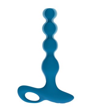 LevelZ Vibrating Beaded Anal Plug Teal 2