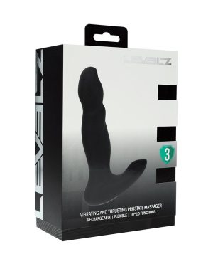LevelZ Vibrating/Thrusting Prostate Massager Black